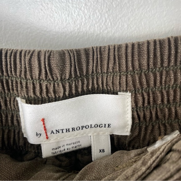 Anthropologie green high rise cropped wide leg pants size XS - Picture 6 of 9